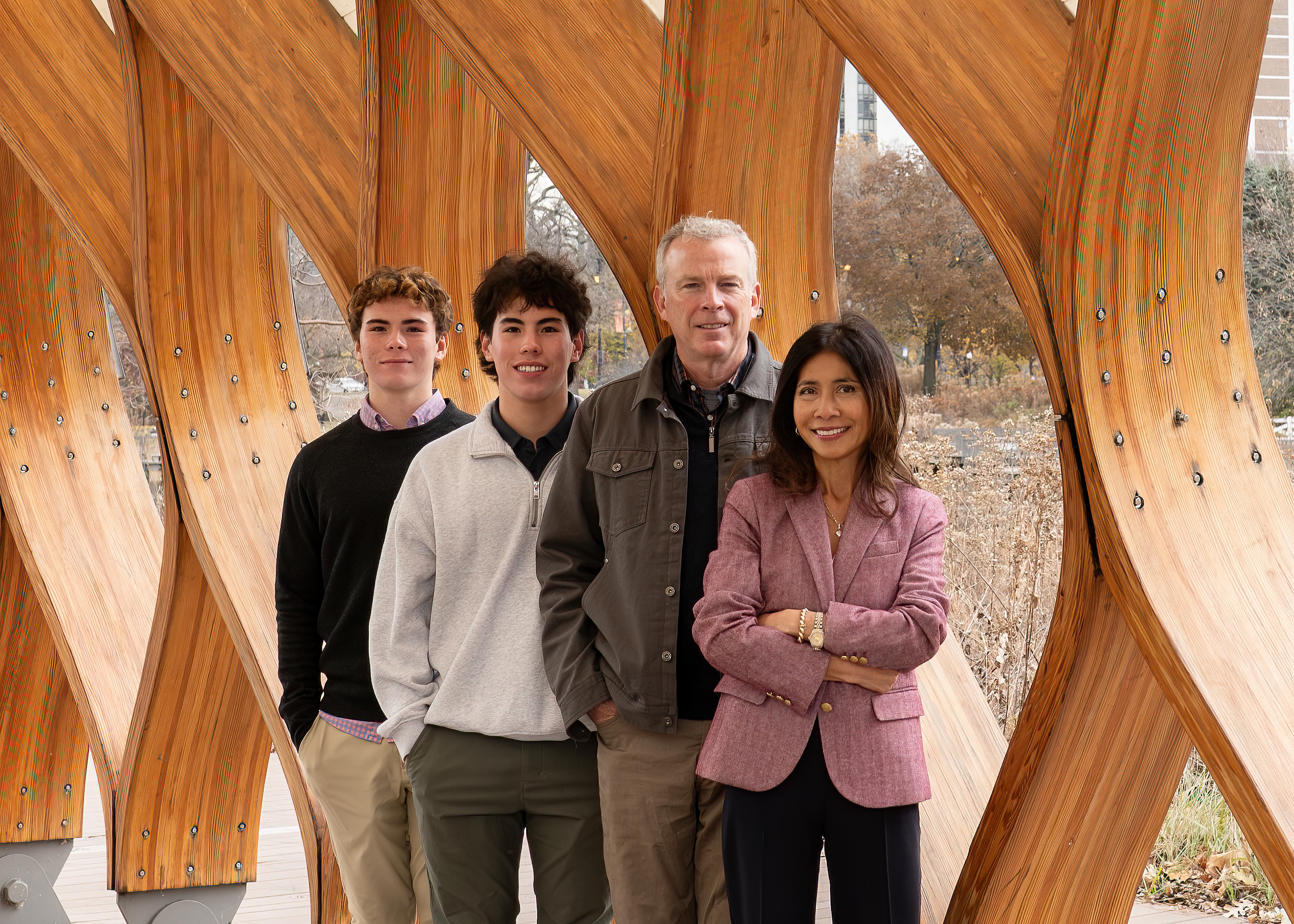 Belle Katubig with her family